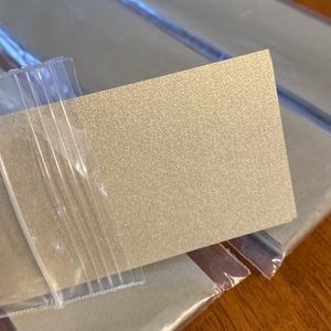 100 gold leaf metallic text paper belly bands -A7